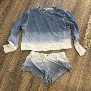 Blue tie dye set